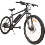Gray,Electric,Bike,Angle,View.,Isolated,On,White,,Clipping,Path